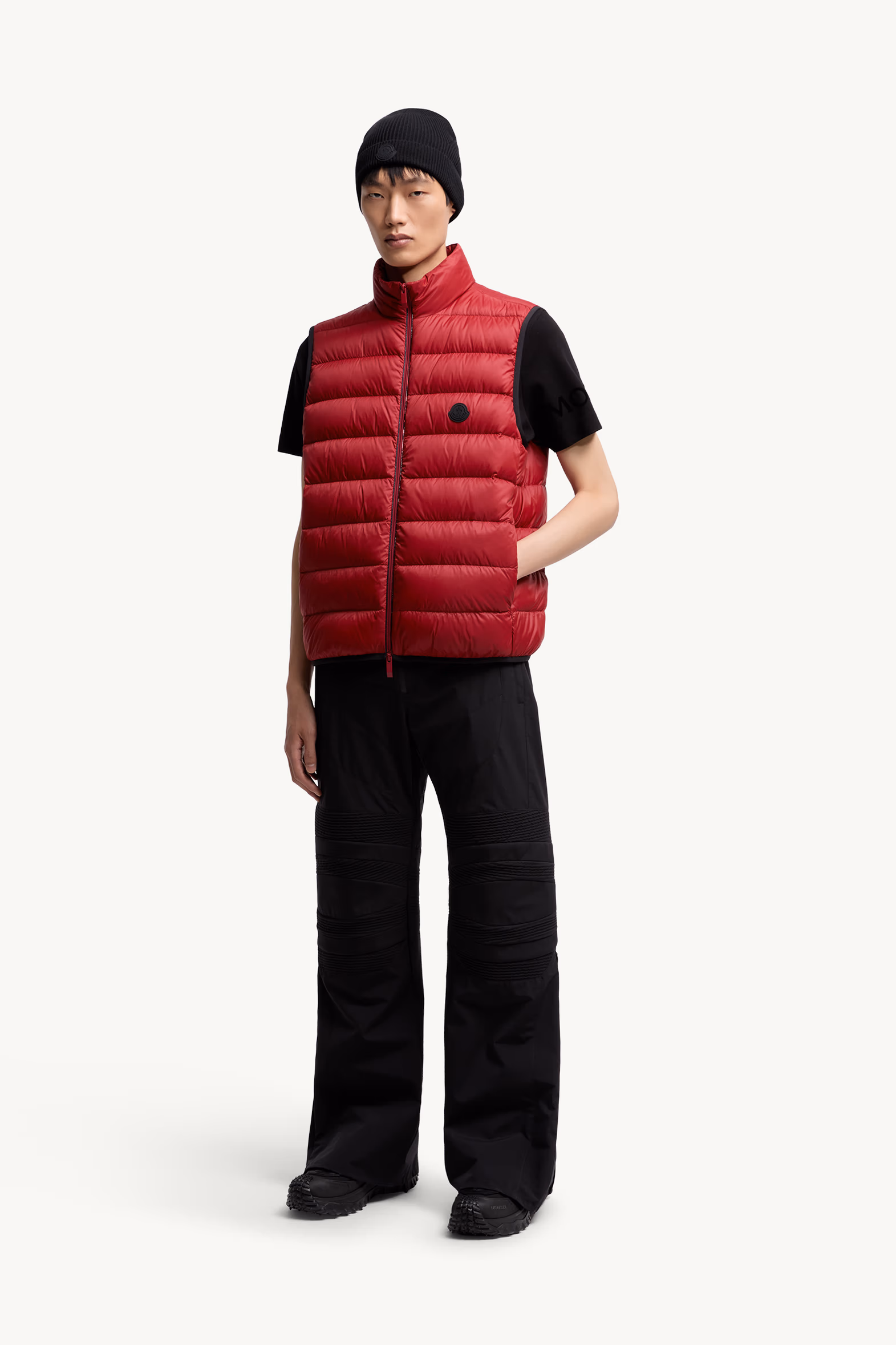 Chaleco plumífero Besne Hombre Rojo Oscuro Moncler 0